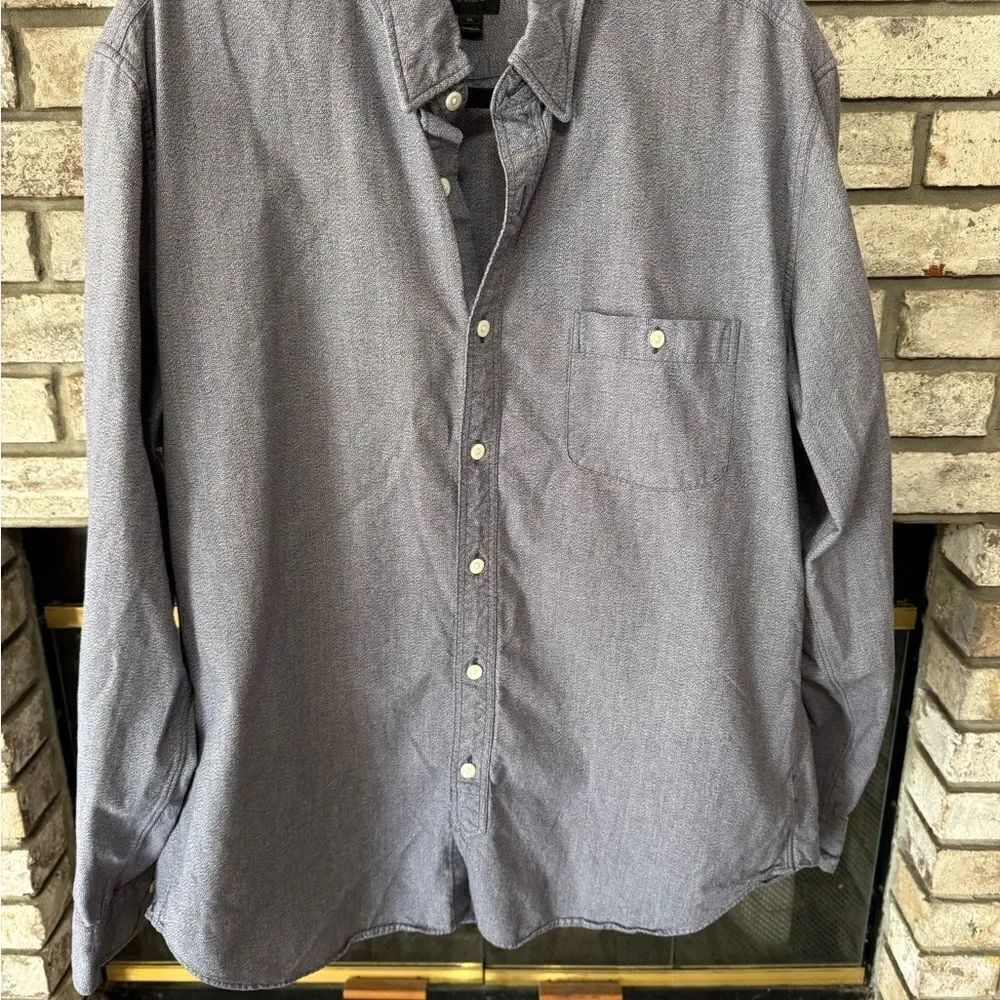 Men's J. Crew Grey Button-Up Shirt
